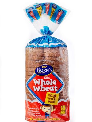 60% Whole Wheat Bread ww64b